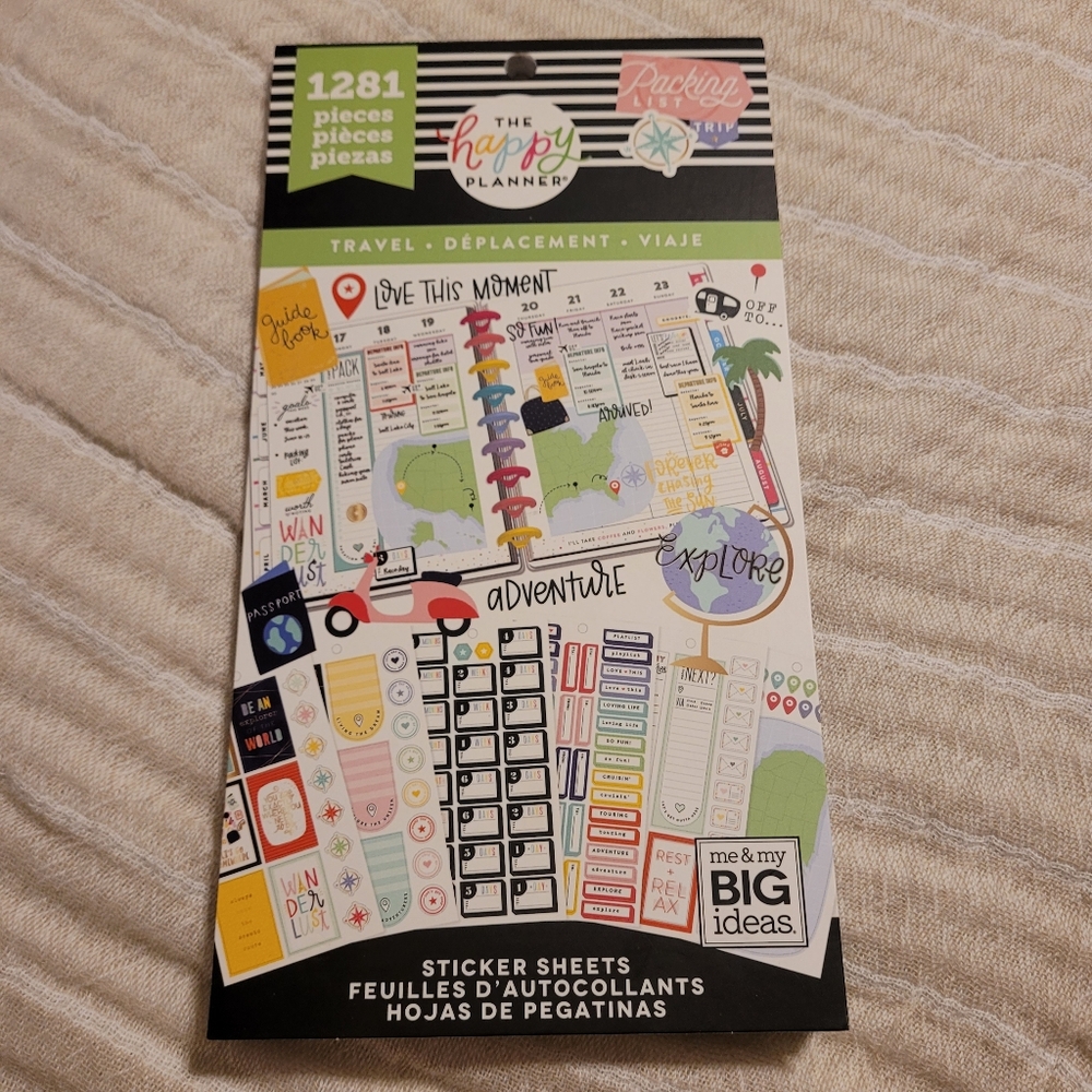 The Happy Planner TRAVEL Sticker Sheets